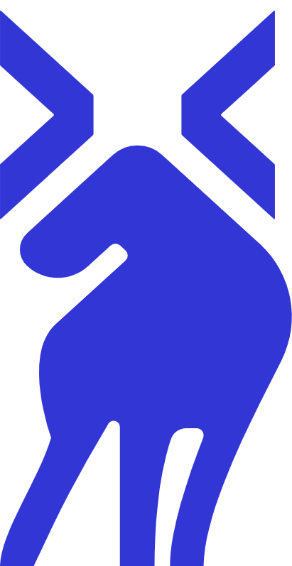 Blue abstract logo